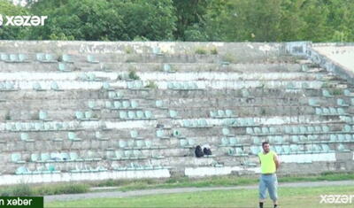 Rayonda qoyun-quzu otarılan stadiondan