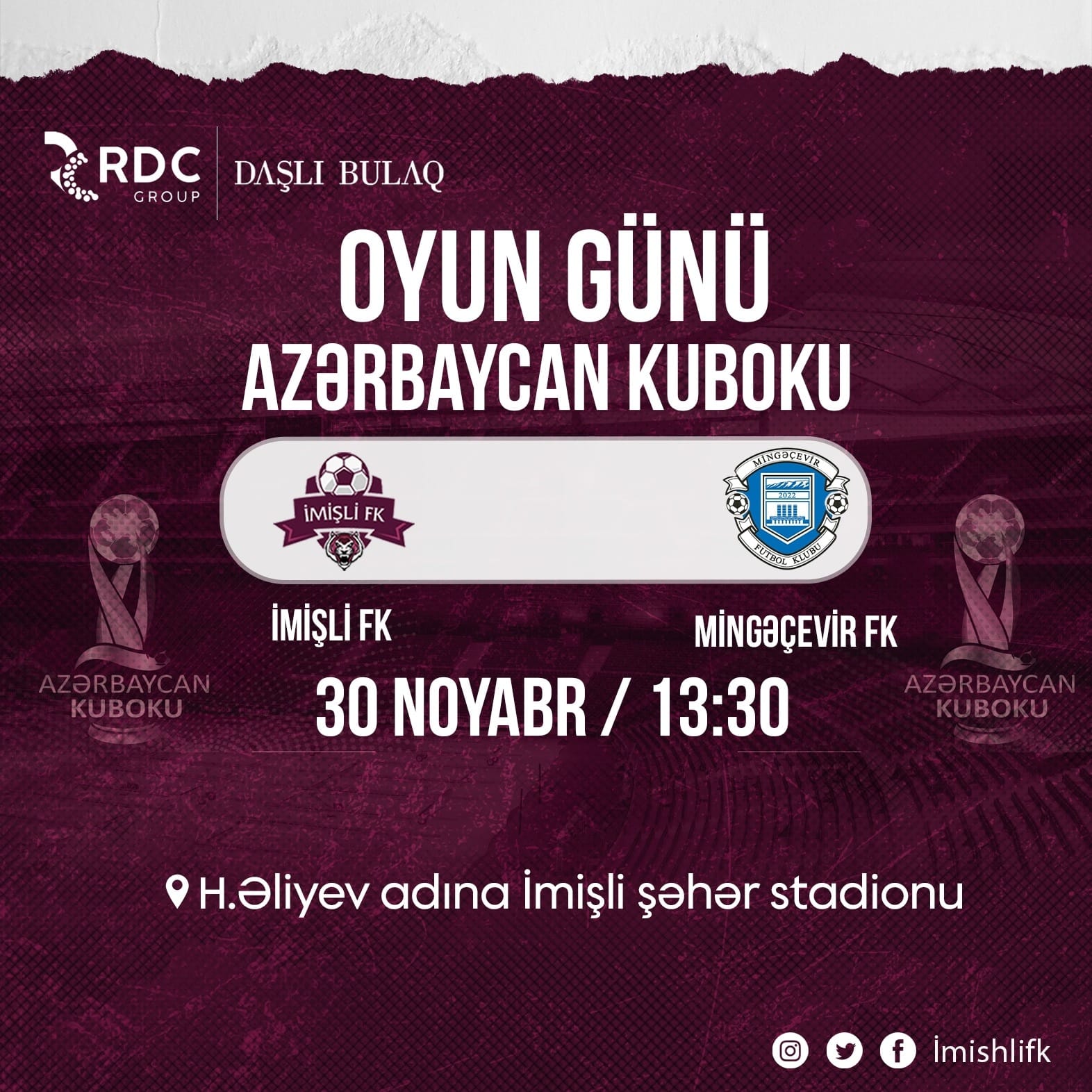 Azərbaycan Kubokunda son 2 oyun - CANLI YAYIM