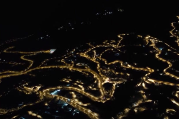 Ecazkar Laçından dronla çəkilmiş gecə VİDEO görüntüləri