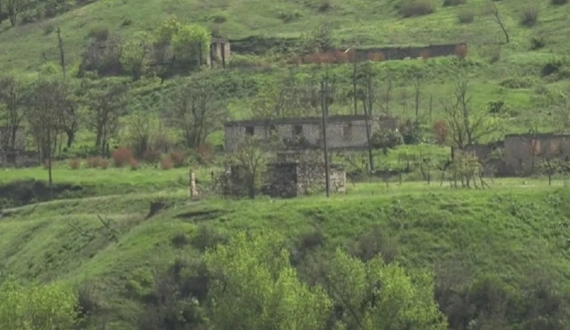 Qazaxın azad edilən Qızılhacılı kəndindən VİDEO