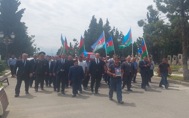 I Qarabağ müharibəsinin daha bir şəhidi dəfn edildi - FOTO