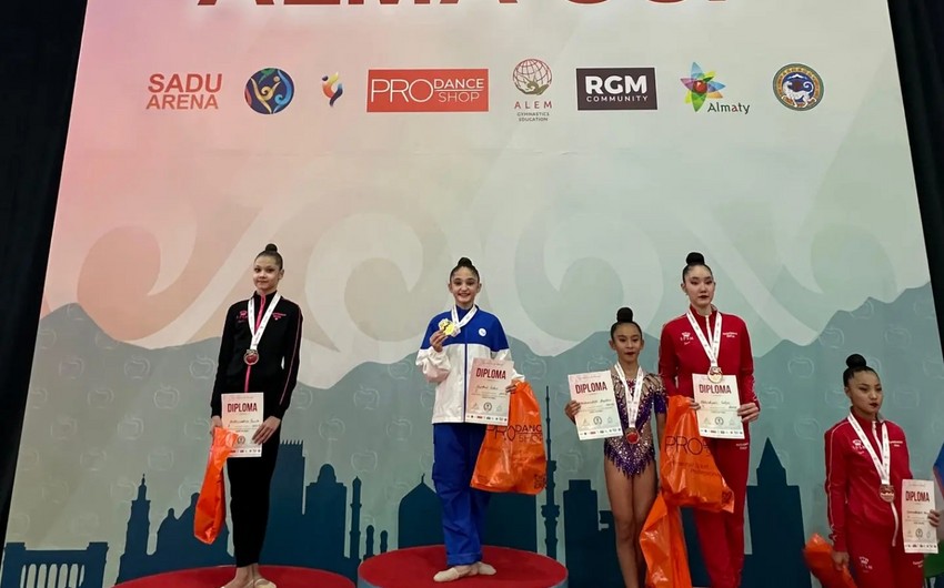 Qazaxıstanda 3 qızıl medal qazandı - Azərbaycan gimnastları