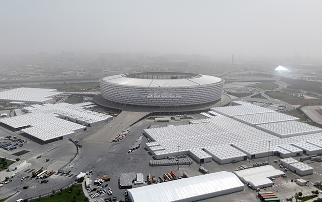 Bakı Olimpiya Stadionu hazırda bu vəziyyətdədir - FOTOLAR