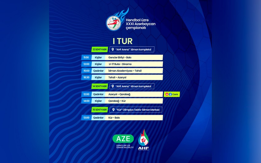 Azərbaycan çempionatında bu komandalar iştirak edəcək