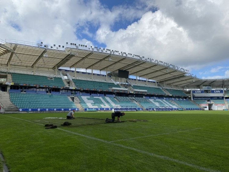 Azərbaycanla oyundan əvvəl stadionda dəyişiklik etdilər