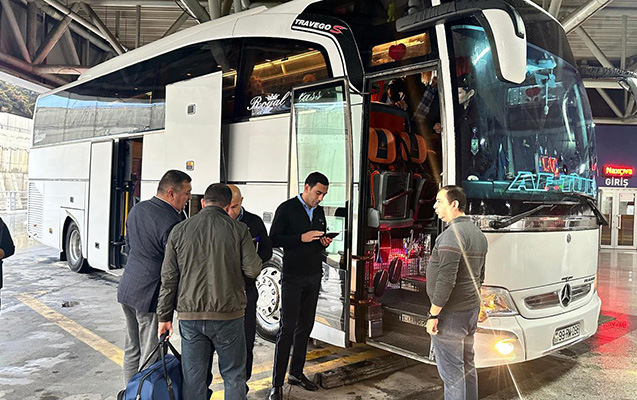 Bakıdan Laçına ilk avtobus yola düşdü - FOTOLAR