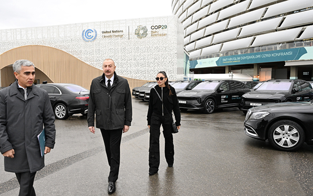 Prezident və xanımı Bakı Olimpiya Stadionunda - VİDEO+FOTOLAR