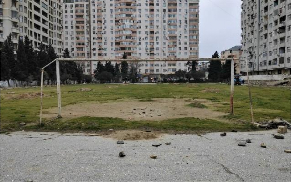 Bakıda stadionu satmaq istəyənlərin cinayət işi - Məhkəmə zalı